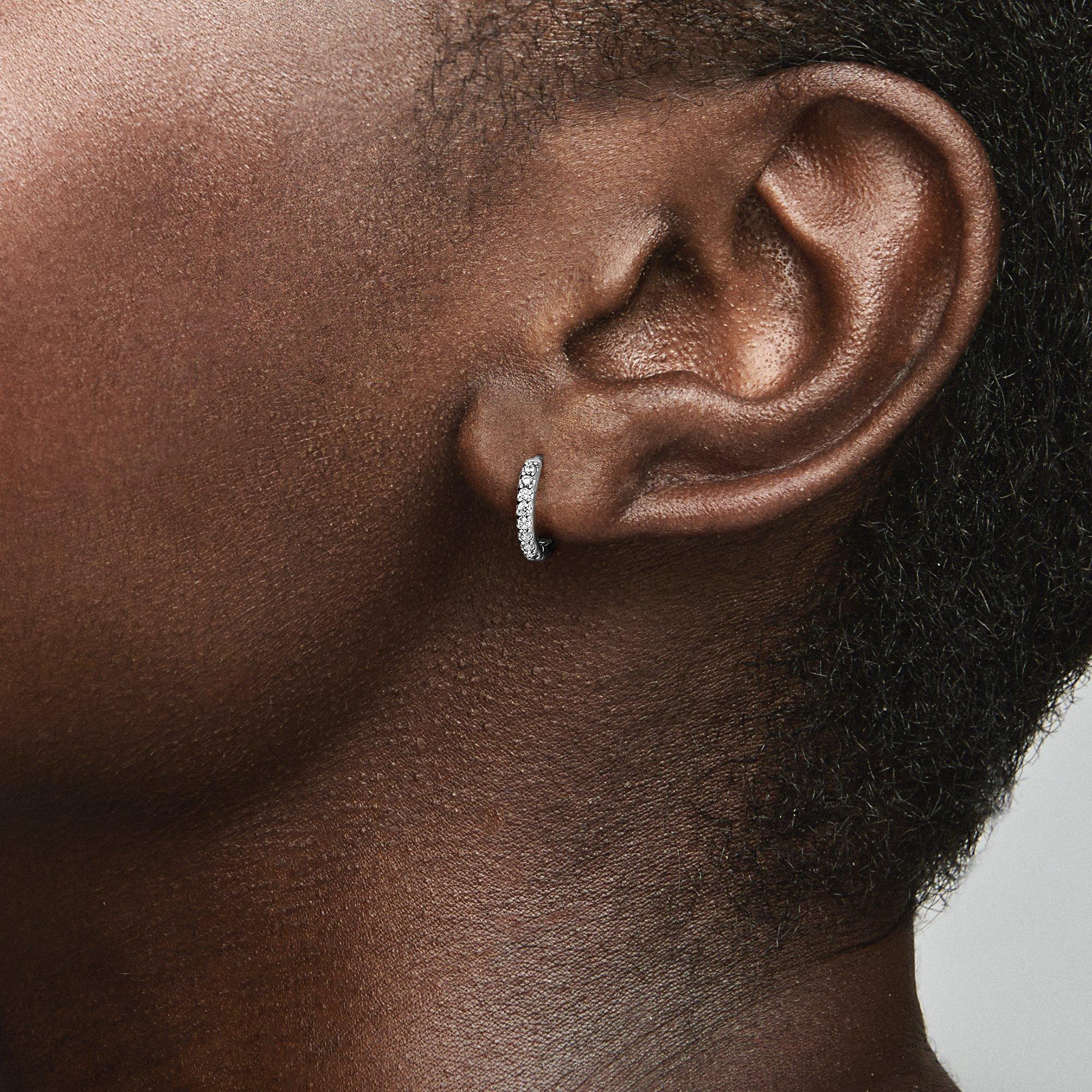 Sparkling Huggie Hoop Earrings