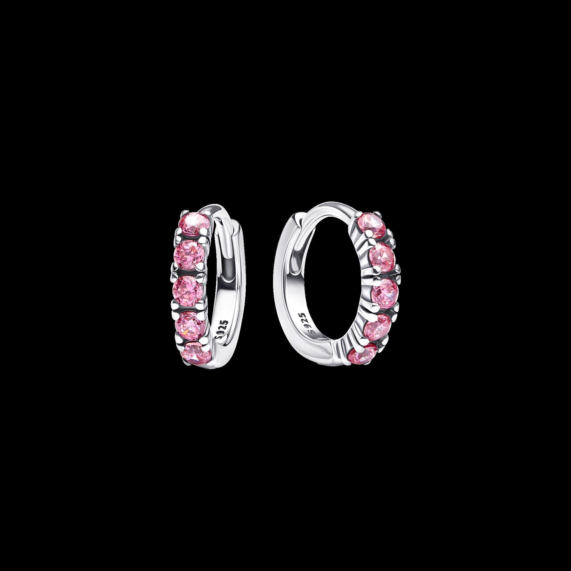 Sparkling Huggie Hoop Earrings