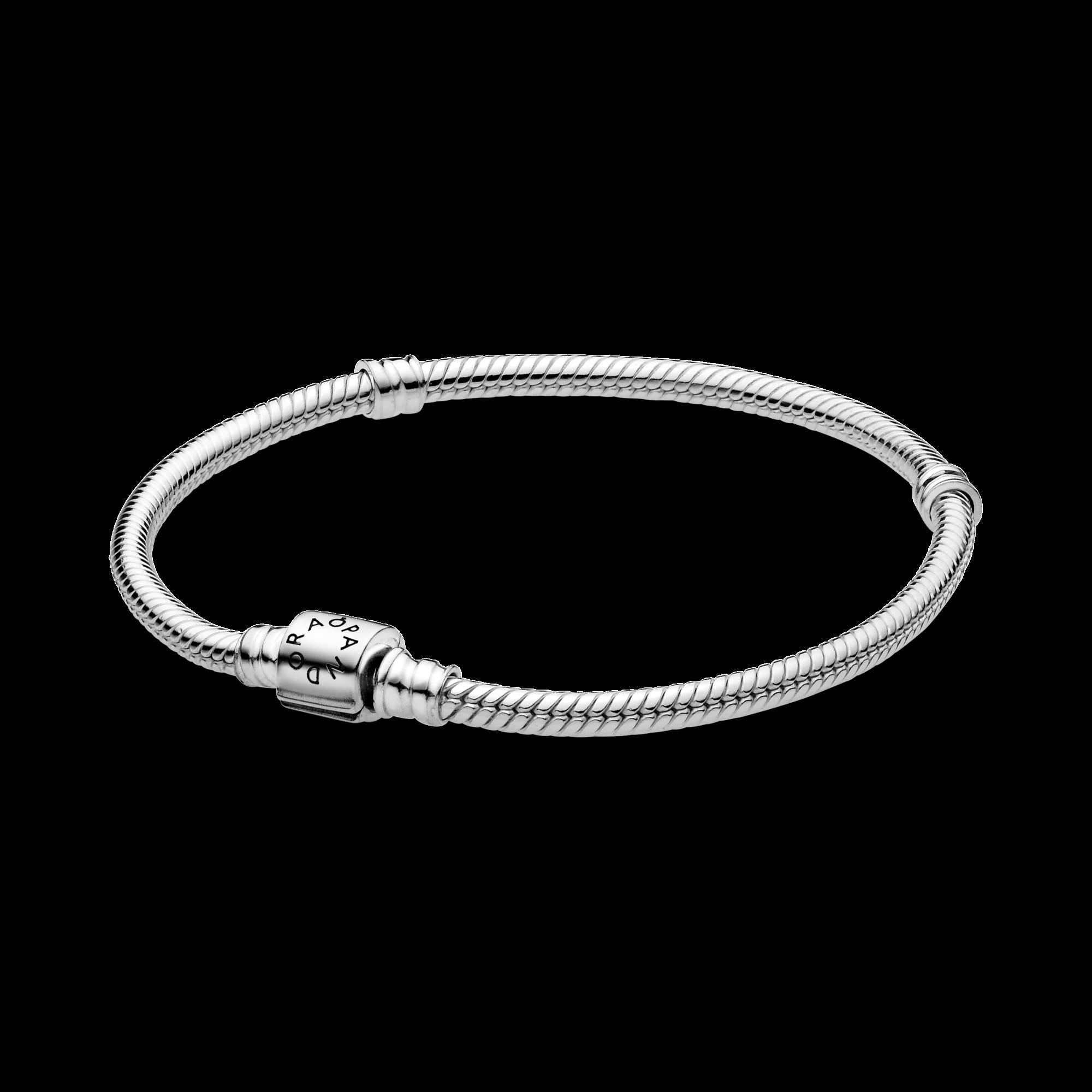 Pandora Moments Barrel Clasp Snake Chain Bracelet